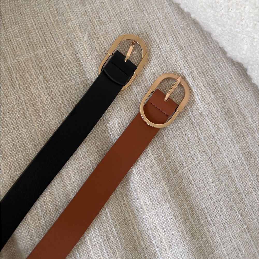 NWOT Black & Brown Belt Set